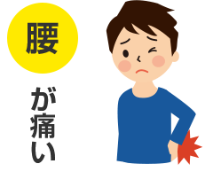 腰が痛い